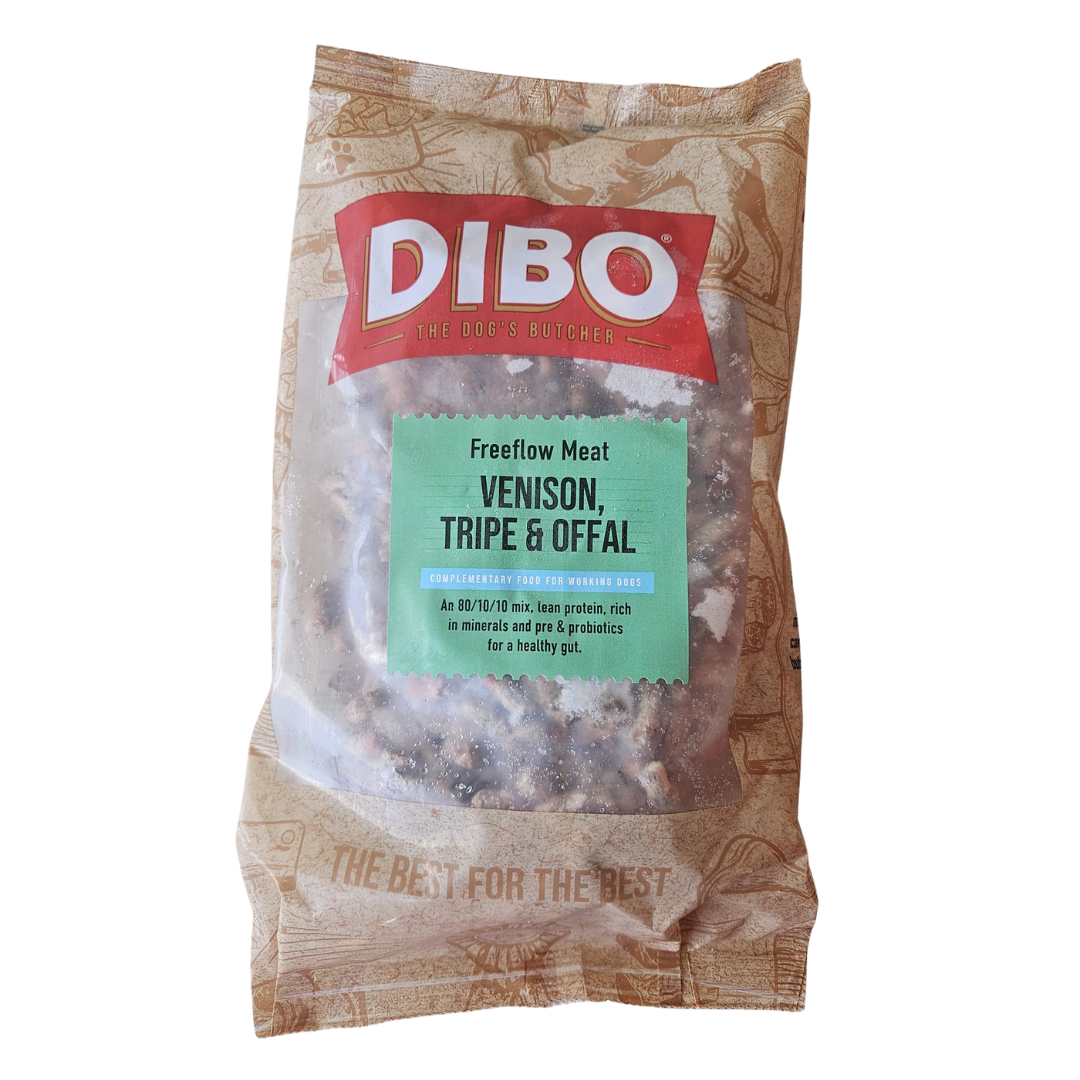 Dibo Venison tripe and offal raw dog food in Wiltshire