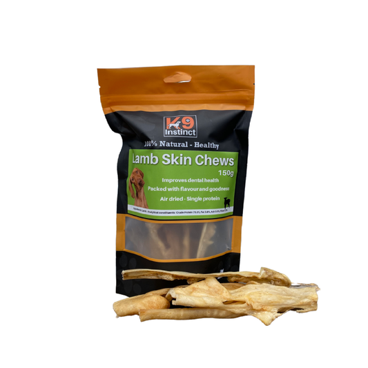K9 Instinct Lamb Skin Chews 150g