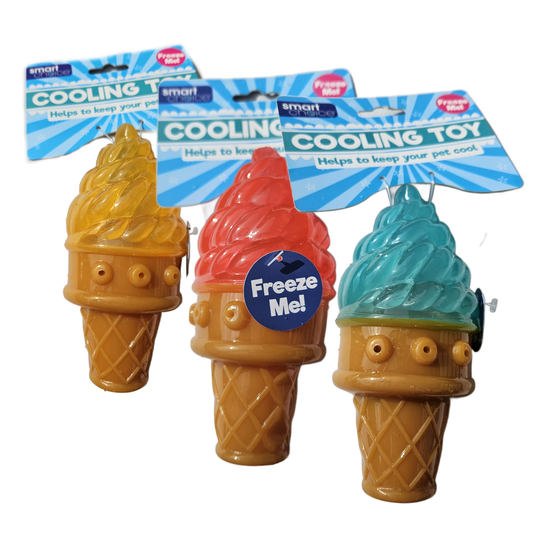 Summer Cooling Ice Cream Dog Toy Assorted Colours