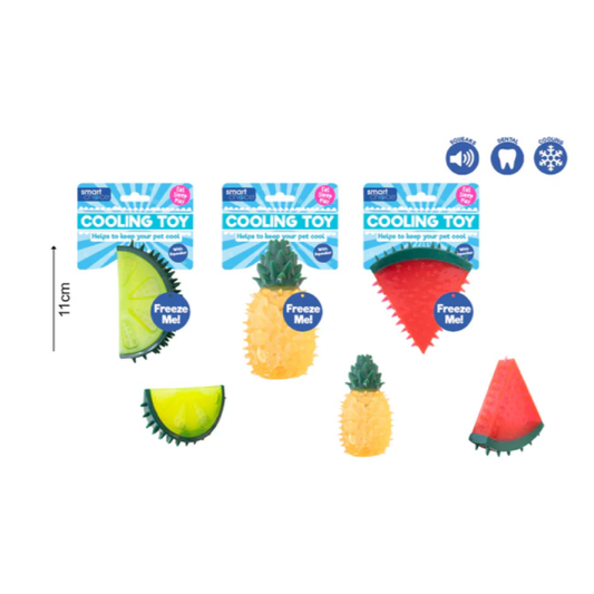 Summer Cooling Fruit Rubber Dog Toy