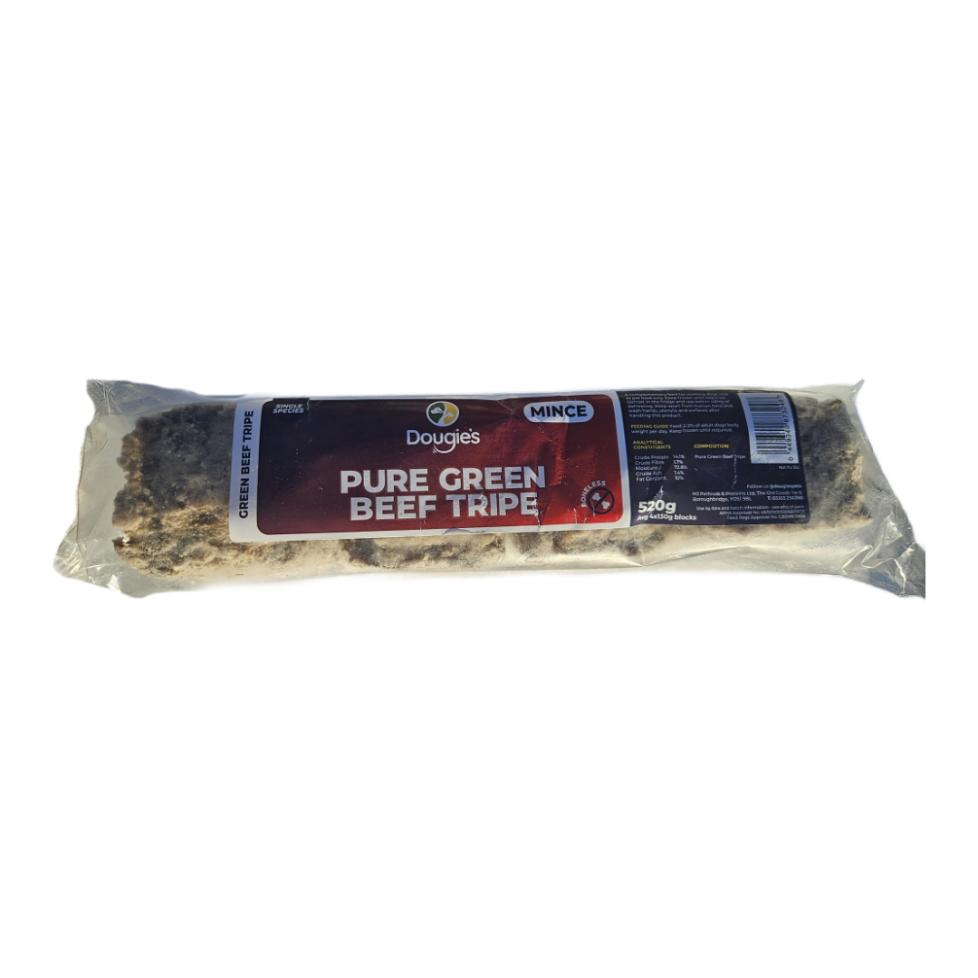 Dougies Green Beef Tripe 520g