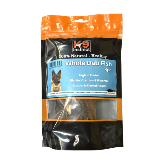 K9 Instinct Whole Dab Fish 4pc