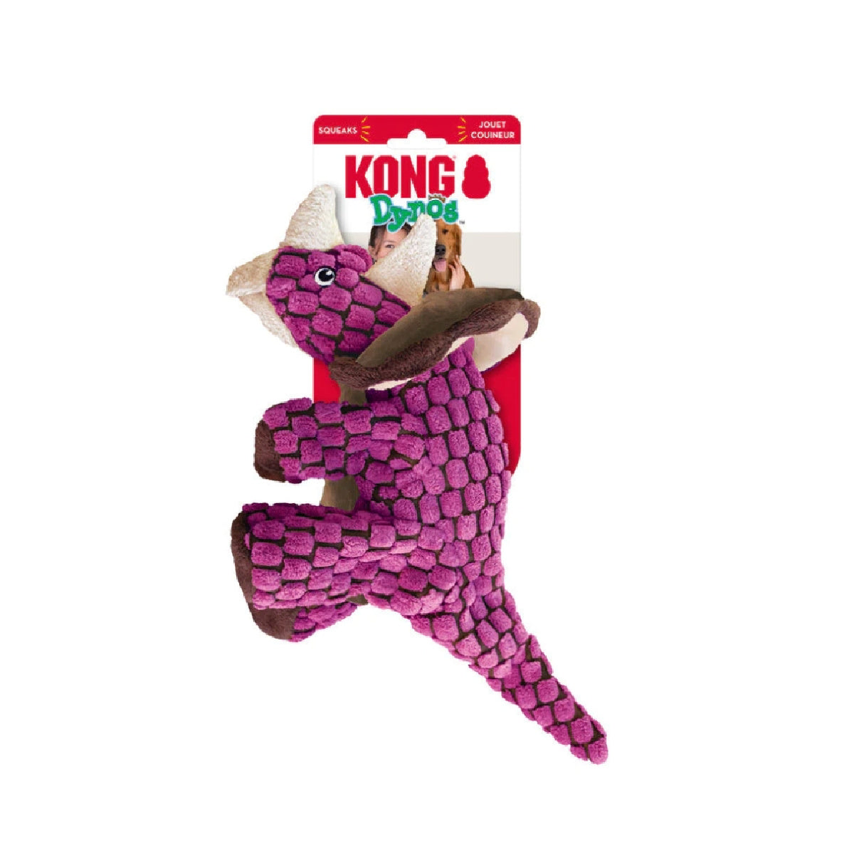 KONG Dynos Triceratops Pink Large