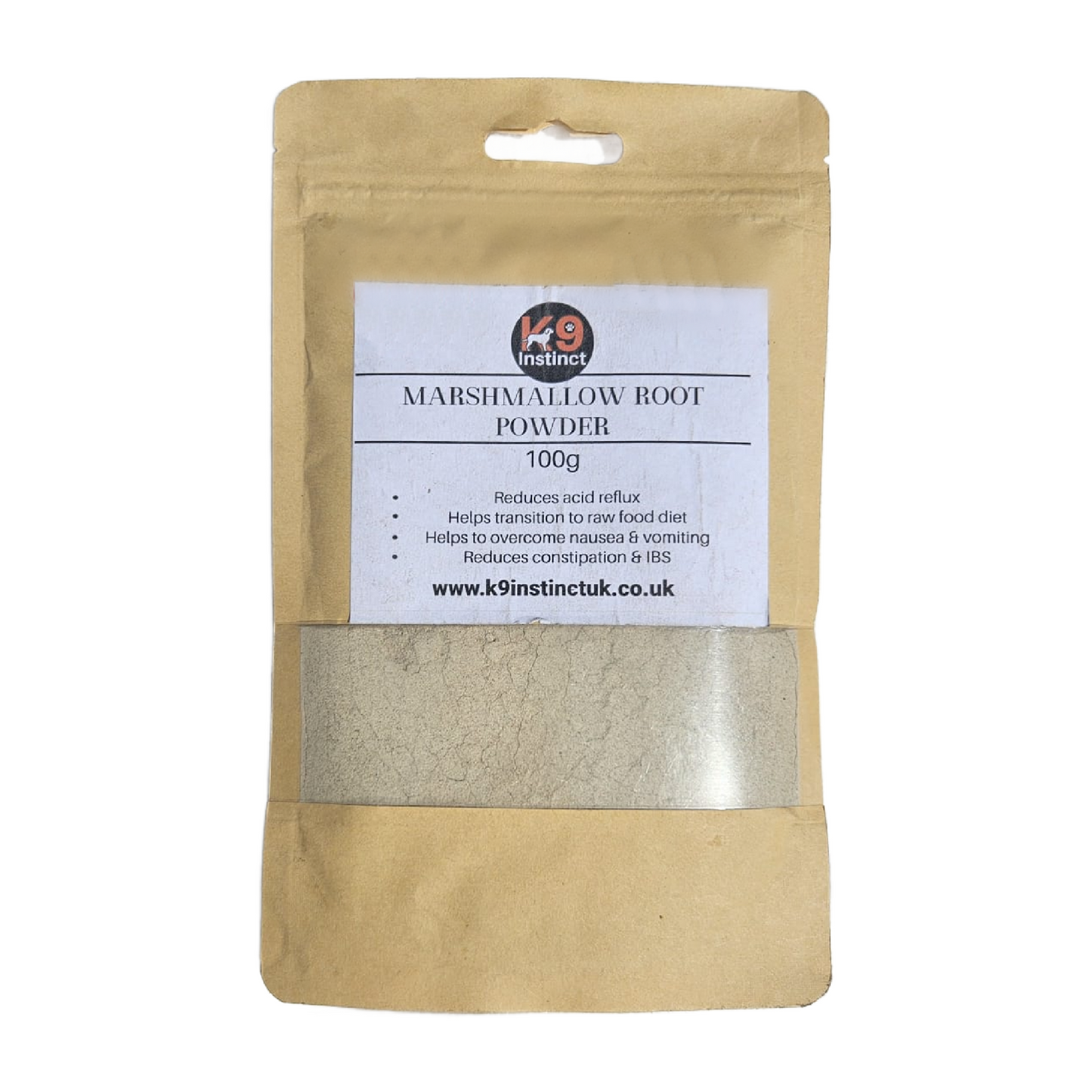 K9 Instinct Marshmallow Root Powder for dogs