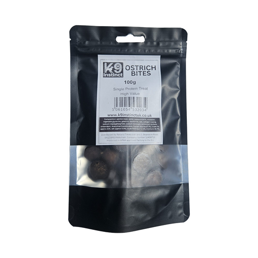 ostrich bites training treats for dogs