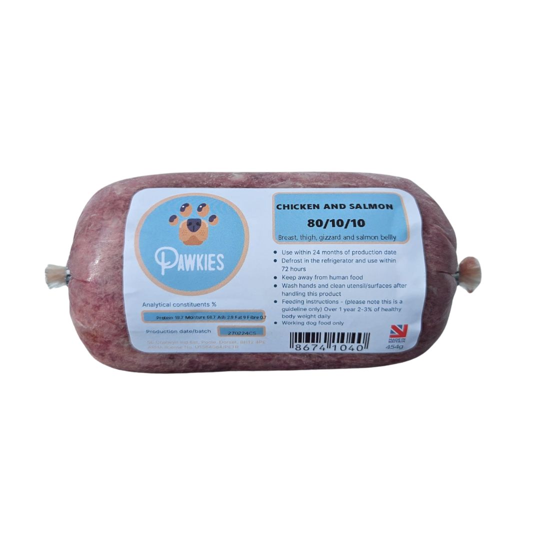 Pawkies raw dog food with free home delivery in Wiltshire