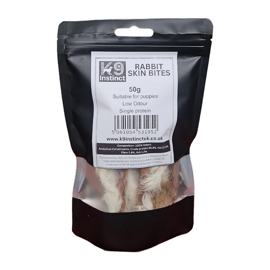 Rabbit Skin Bites 50g