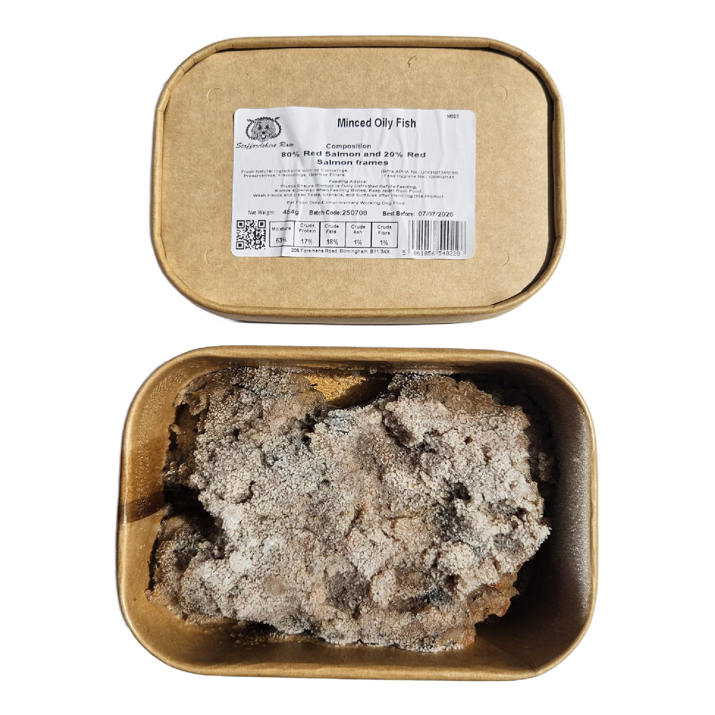 Staffordshire Raw dog food in carboard packaging in Wiltshire