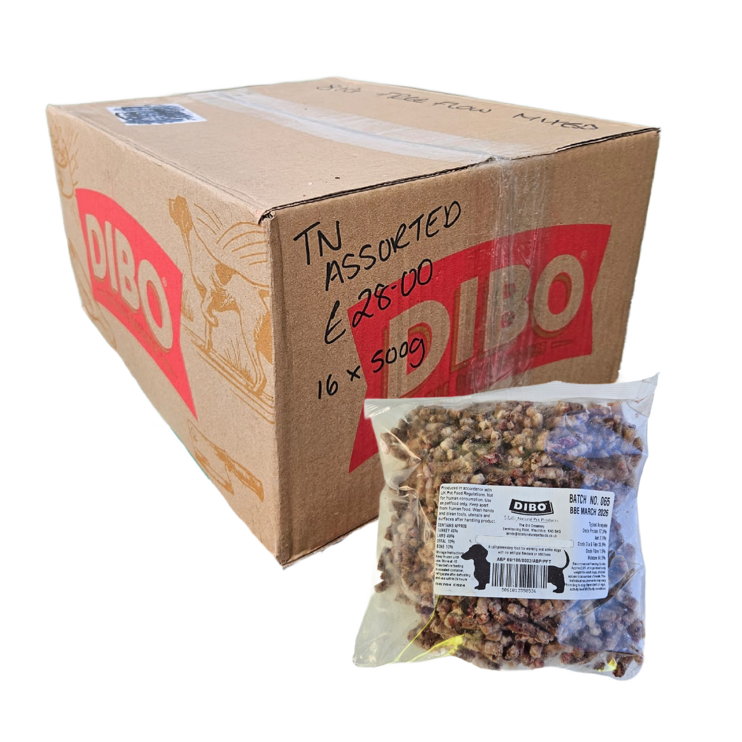 Assorted complete free flow minces