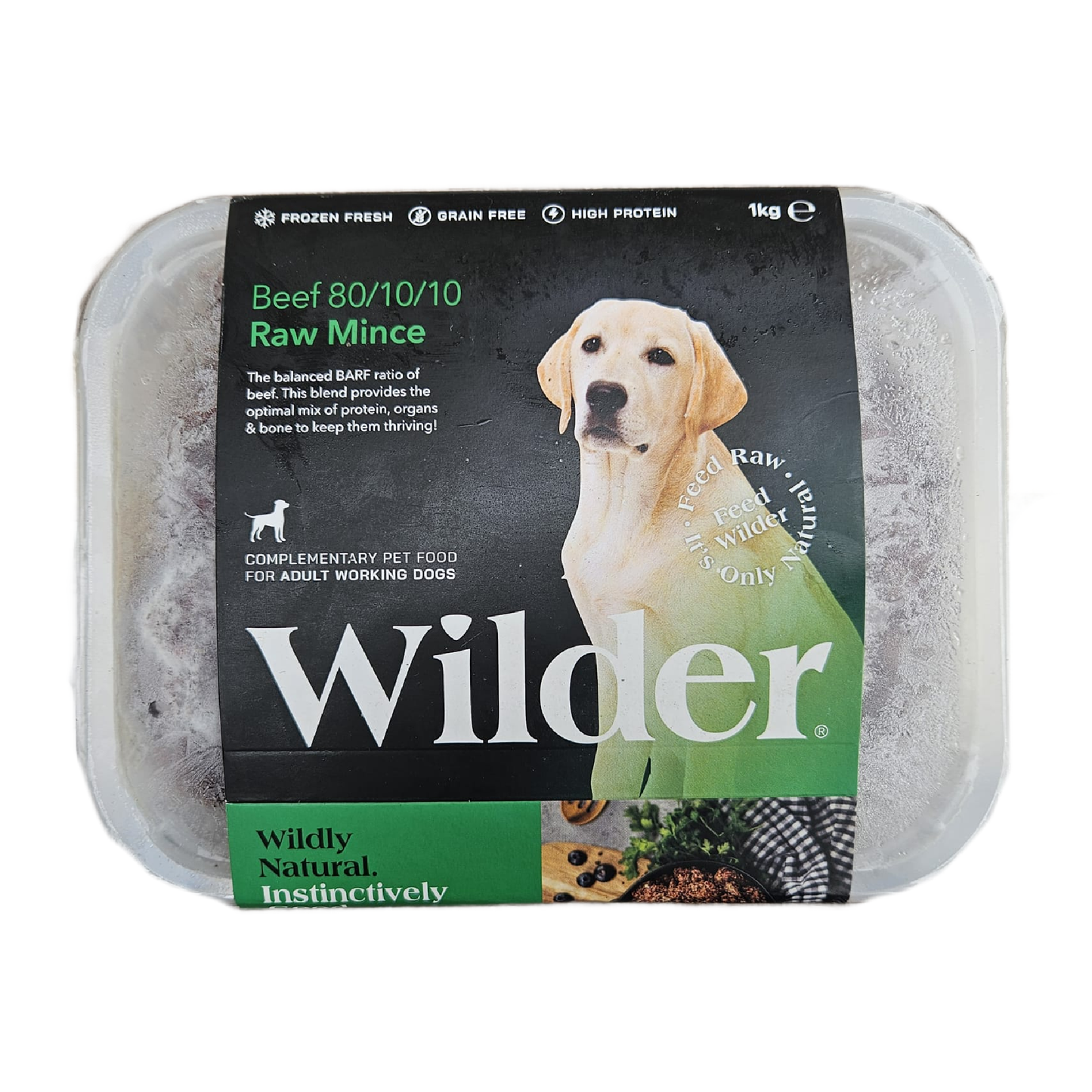 Wilder raw dog food in Wiltshire