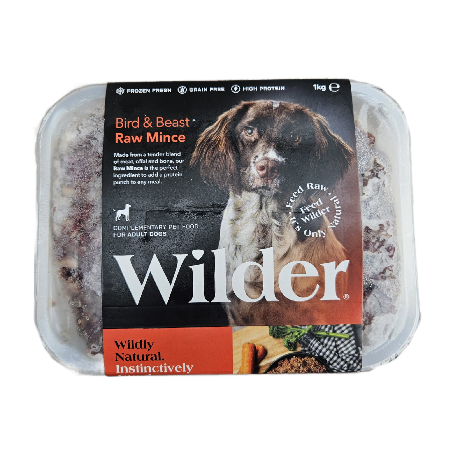 Wilder raw dog food in Wiltshire
