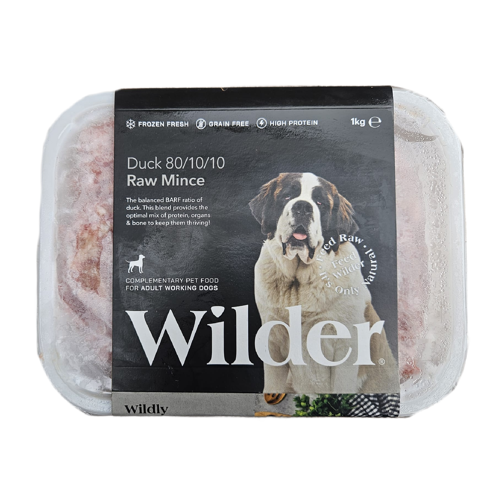 Wilder raw dog food in Wiltshire