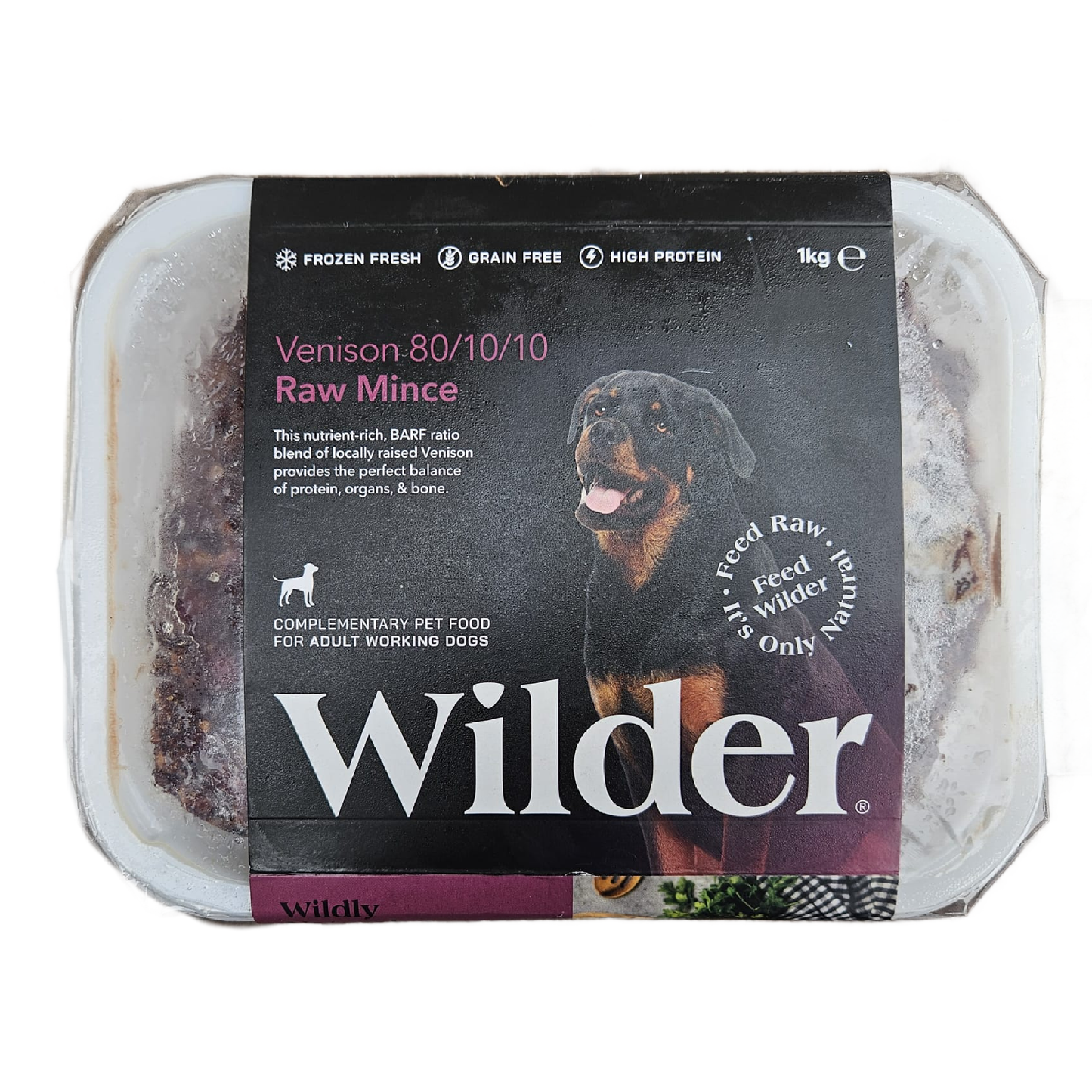 Wilder Venison 1kg - 80/10/10