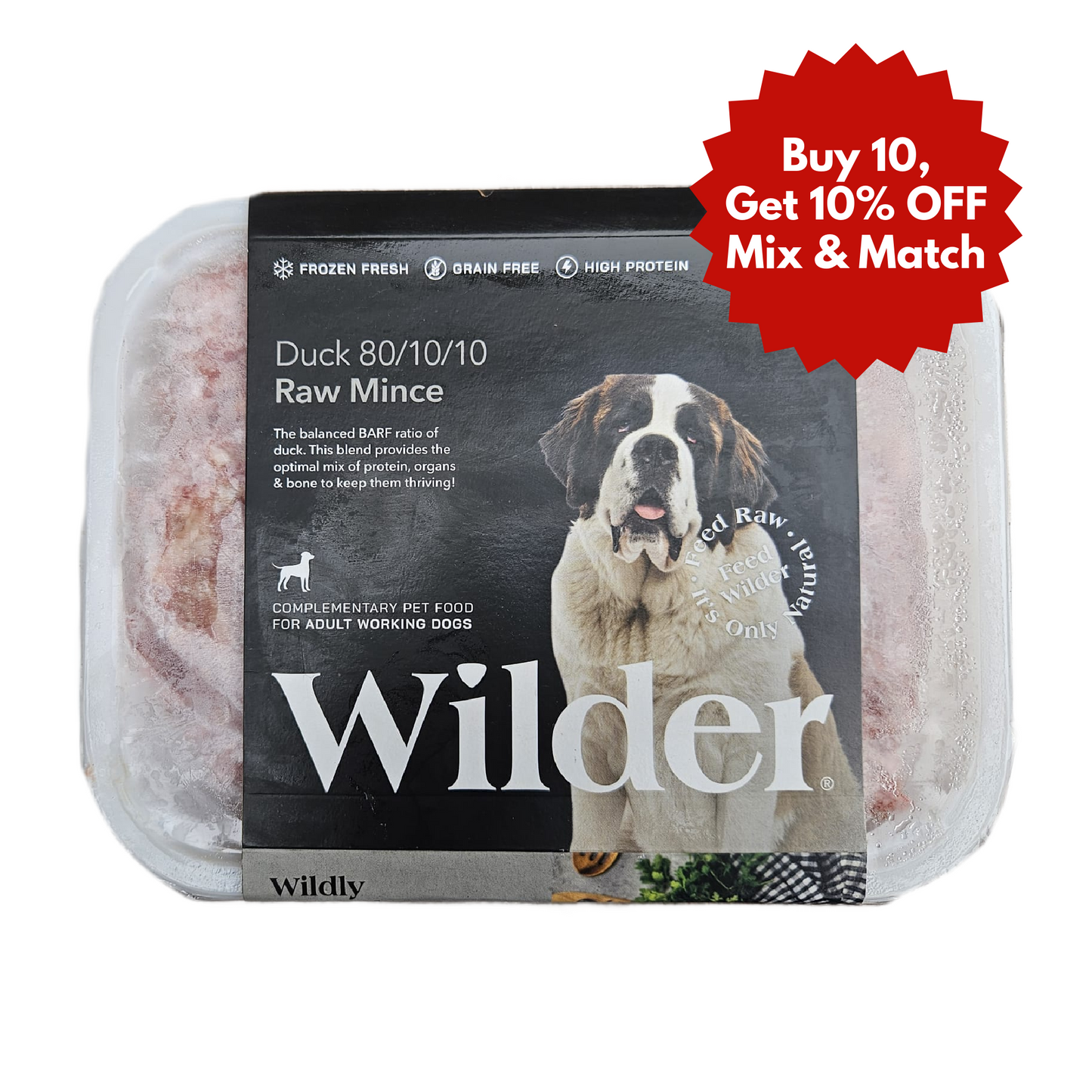 Wilder raw dog food in Wiltshire