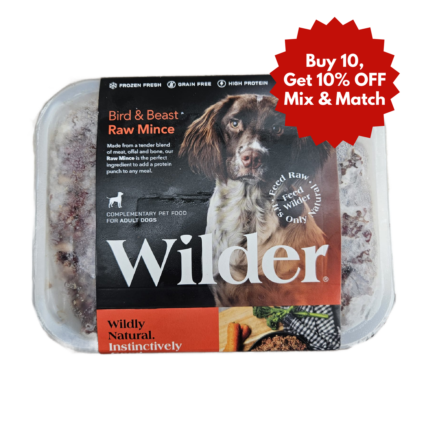Wilder raw dog food in Wiltshire