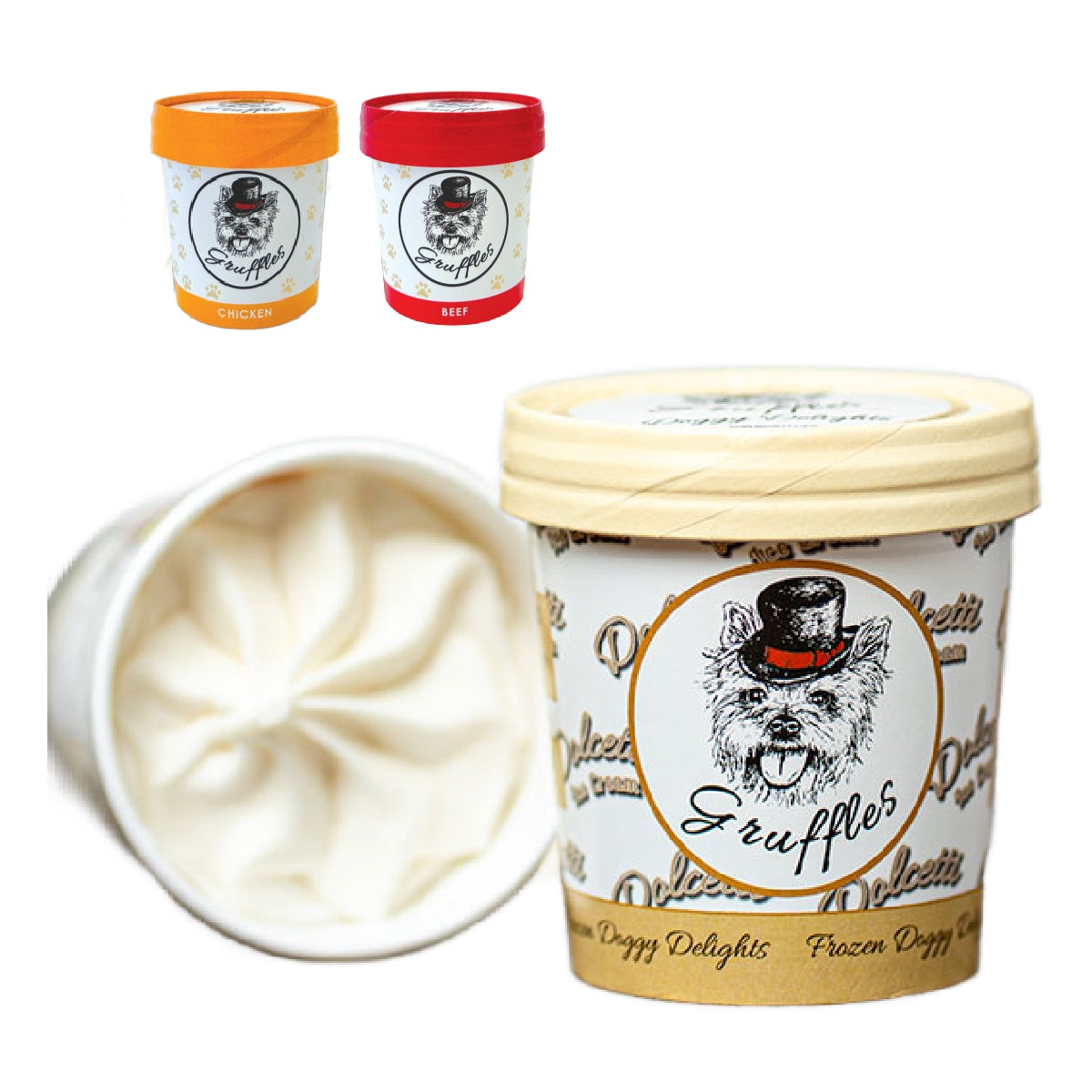 Doggy meat flavour ice cream in Wiltshire