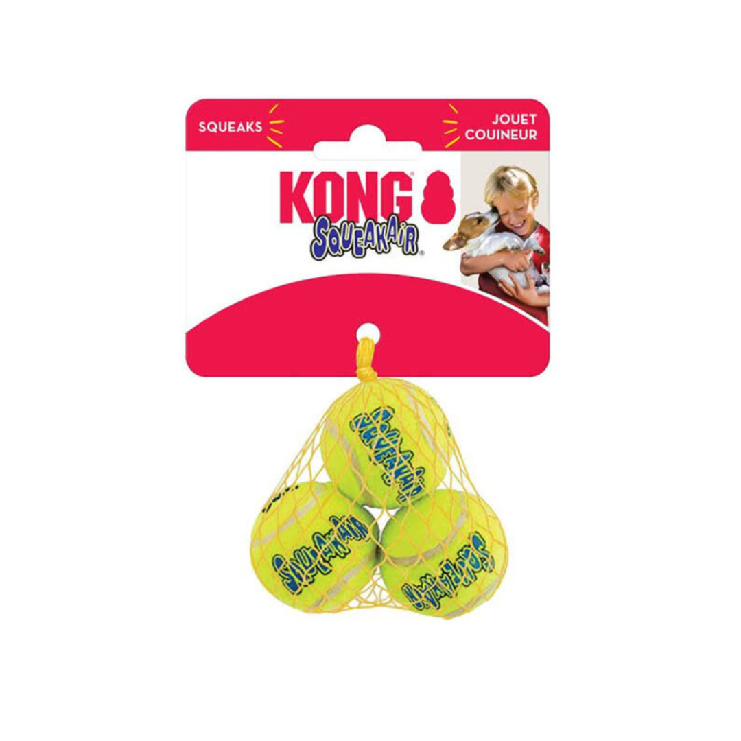 Kong Air Squeaker Tennis Balls 3pk - Small