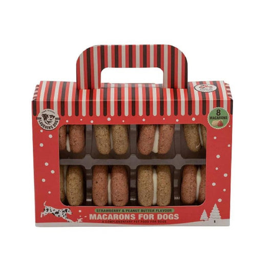 Laughing Dog Macaroons Strawberry & Peanut Butter
