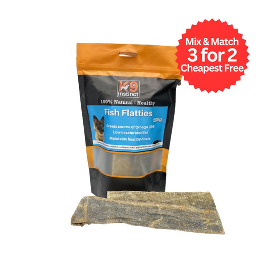 K9 Instinct UK Fish Flatties - natural dog chews