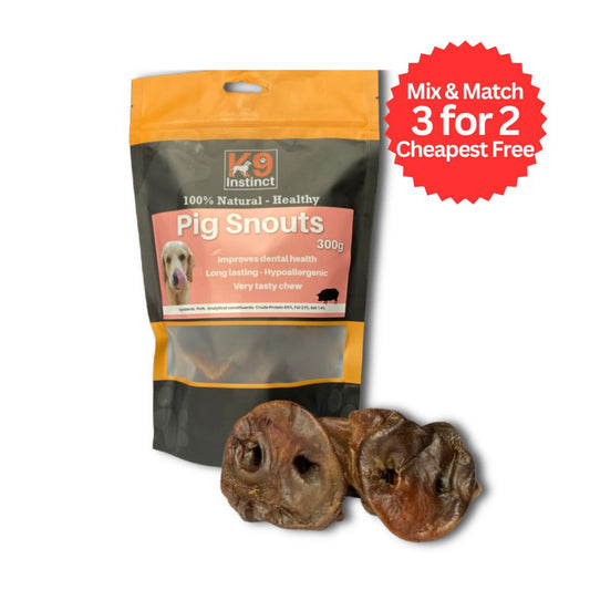 K9 Instinct Pig Snouts 300g