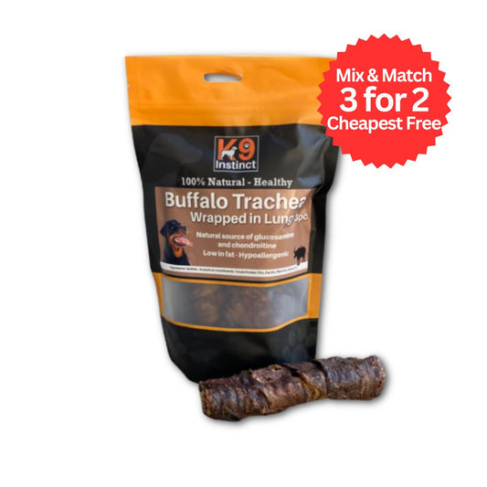 K9 Instinct UK Buffalo Trachea - natural dog chews for dogs