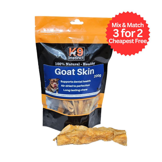 K9 Instinct Goat Skin - natural chews for dogs