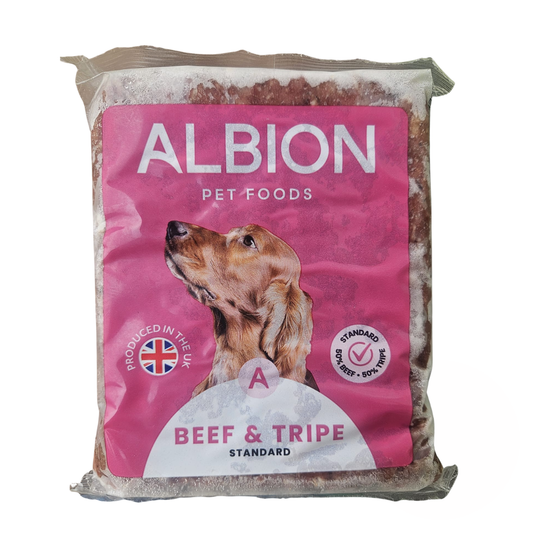 Albion Beef& Tripe mince for dogs