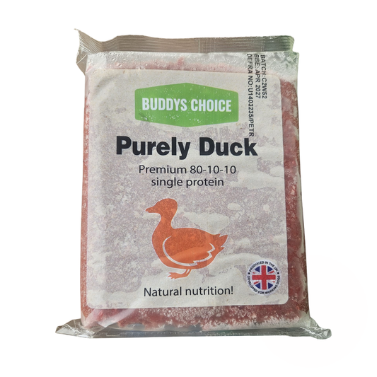 Buddys choice purely duck mince for dogs