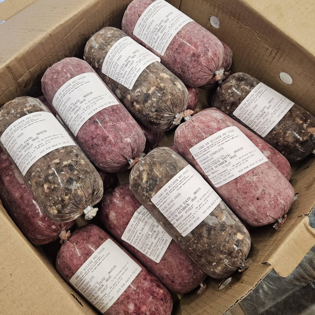 Bulmers Mixed raw dog food box in Wiltshire
