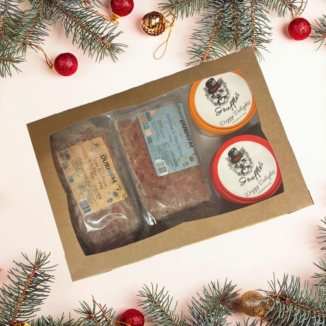 Christmas Dinner Box with FREE chew