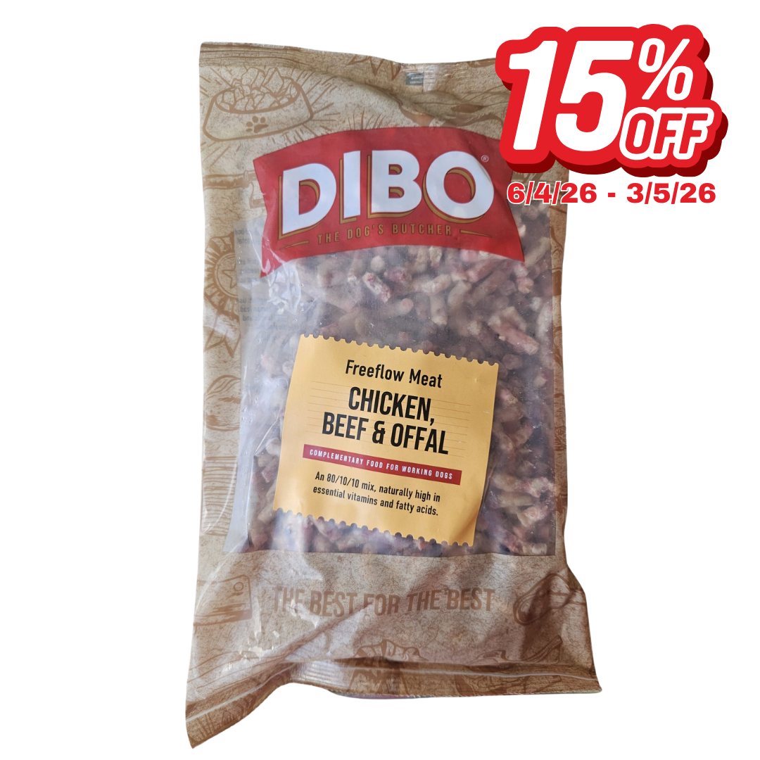 Dibo Chicken, Beef and offal raw dog food in Wiltshire