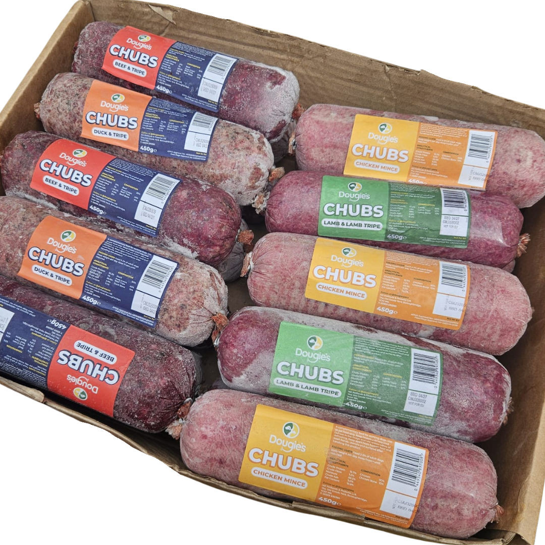 Dougies Value Chubs  Assorted Box 20 x 454g
