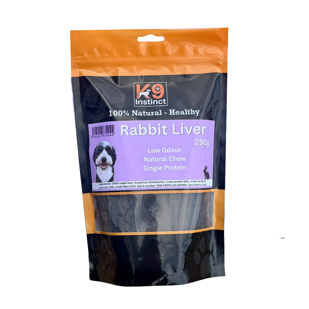 K9 Instinct Rabbit Liver natural dog treat