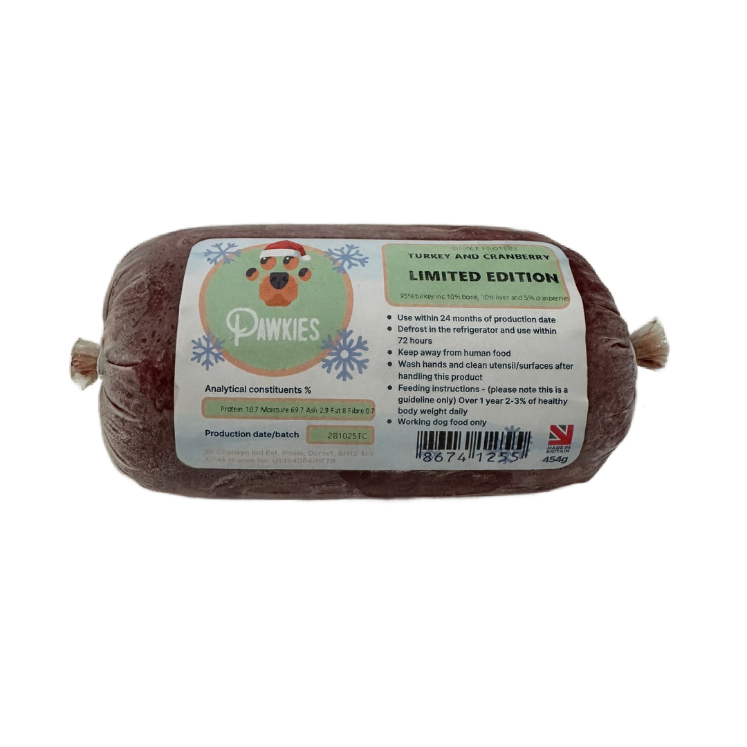 Pawkies raw dog food with same day free delivery in Wiltshire