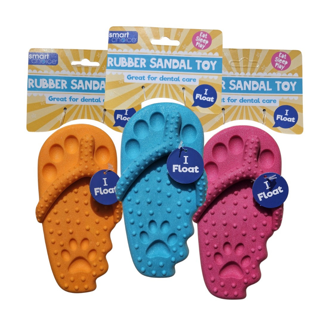 Floating Rubber Sandal Dog Toy