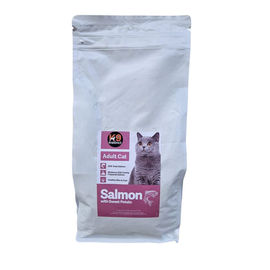Dry Grain Free cat food in Wiltshire- Salmon with Sweet Potato