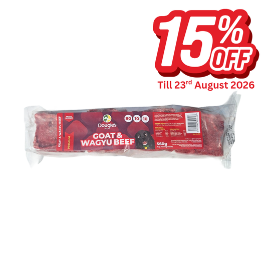 Dougies Goat and Wagyu Beef 560g