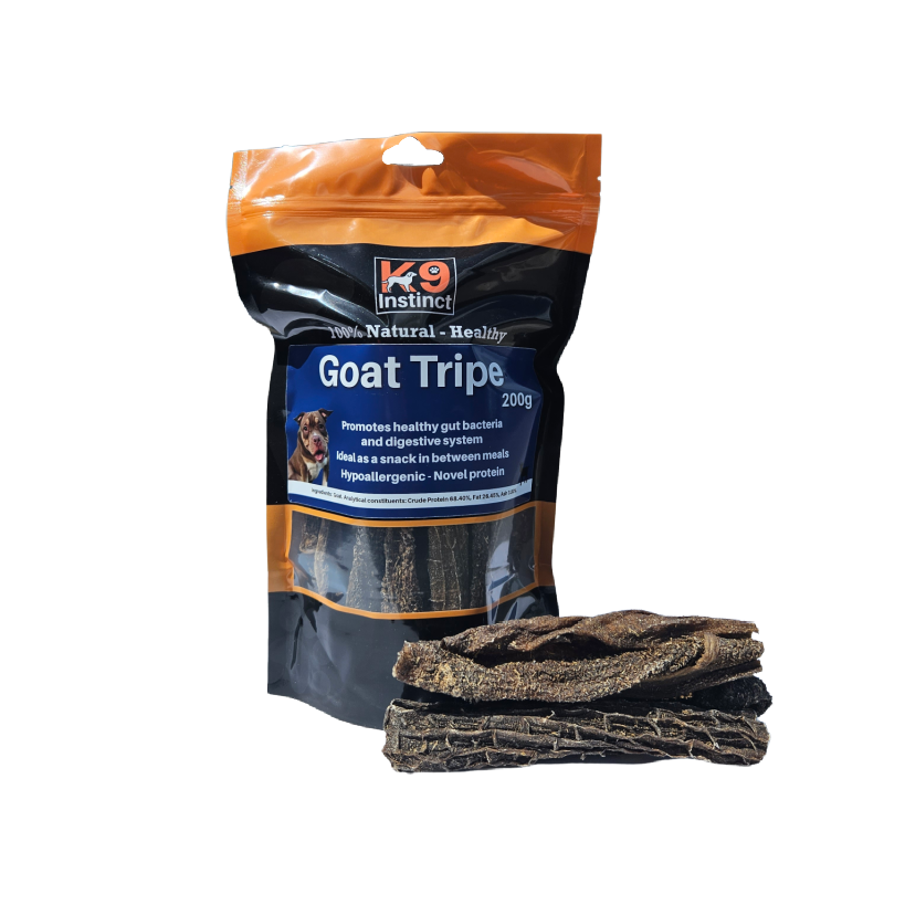 Goat tripe for dogs. Natural dog chews.