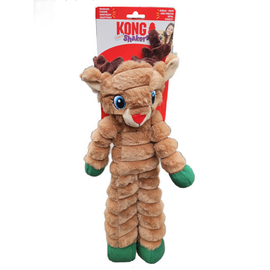 KONG Holiday Shakers Crumples Reindeer XL