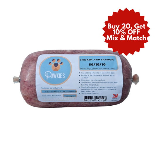 Pawkies raw dog food with free home delivery in Wiltshire