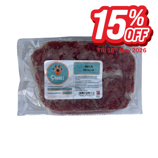 Pawkies Duck 500g 80/10/10