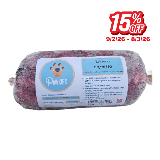 Pawkies raw dog food with same day free delivery in Wiltshire