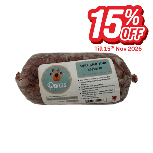 Pawkies Surf & Turf 454g 80/10/10