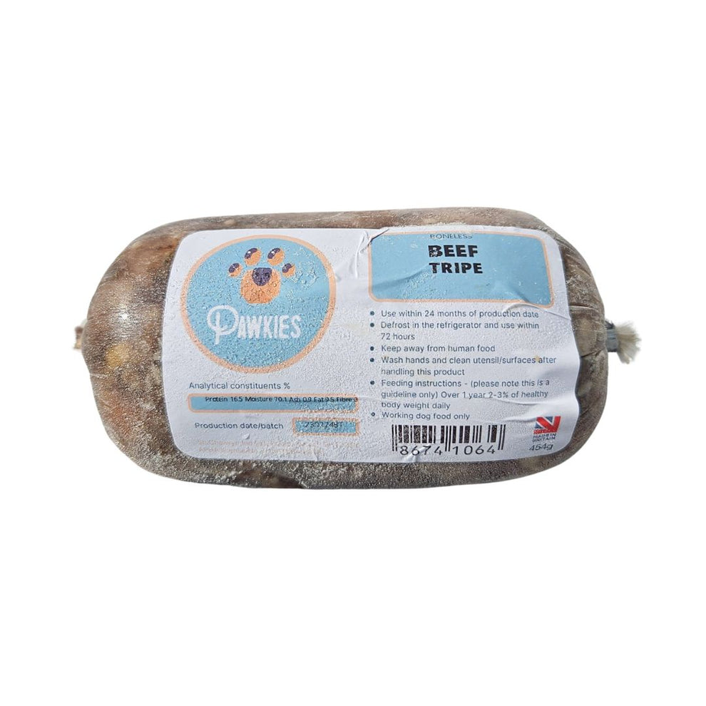 Pawkies Beef Tripe 454g – Natural Treats Wiltshire