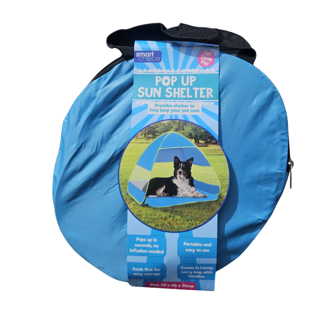 Summer Pop Up Sun Pet Shelter 70cm x 90cm x 70cm