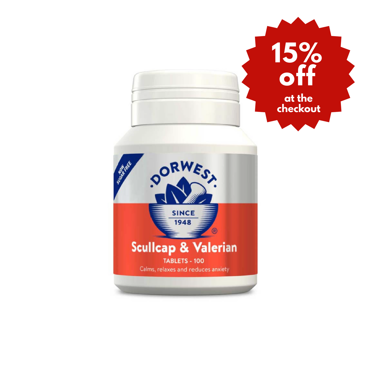 Scullcap & Valerian 100 Tablets