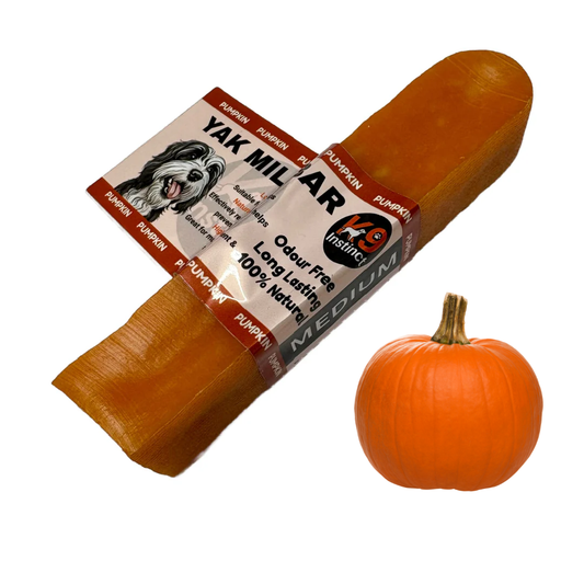Yak milk bar medium pumpkin flavour for dogs