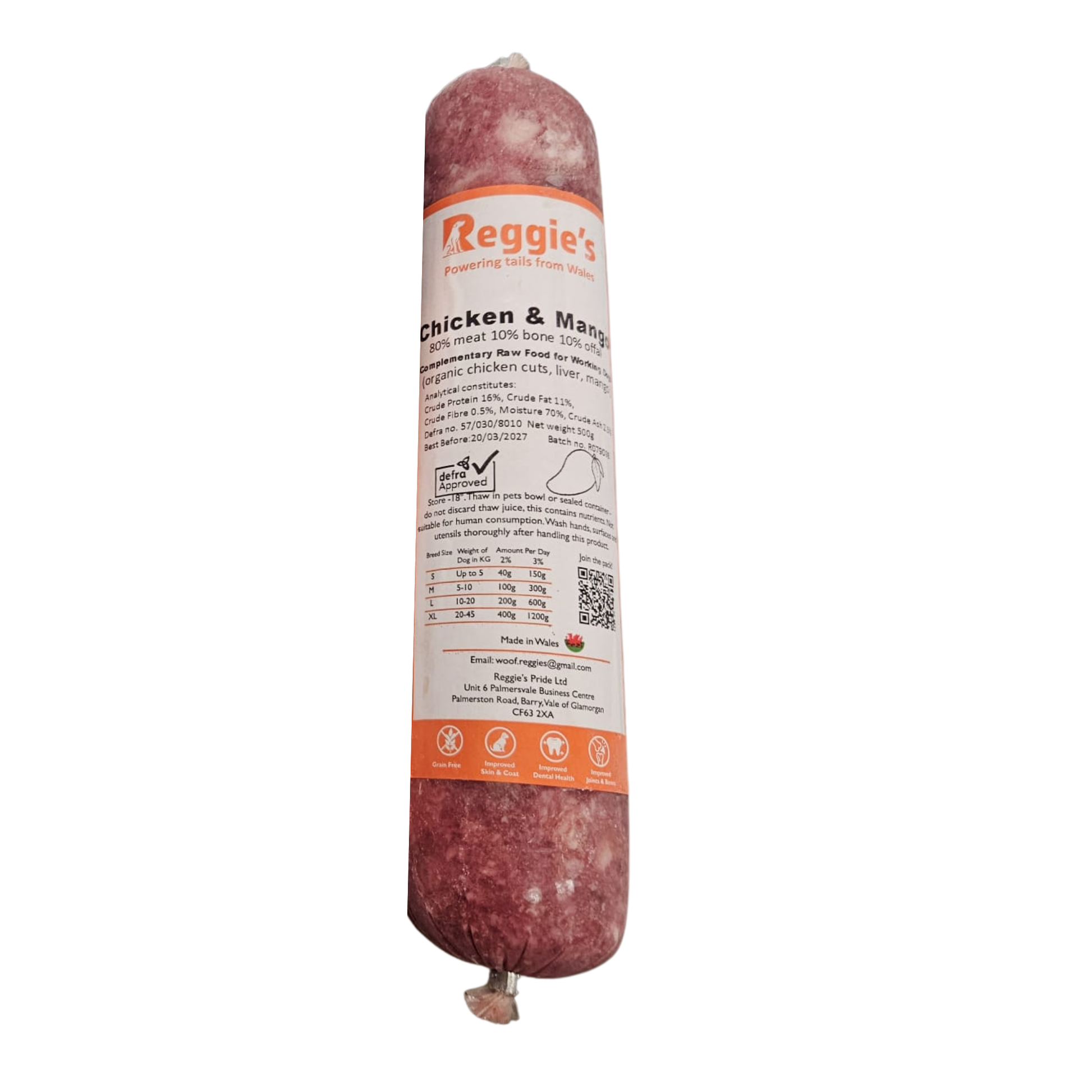 Reggies raw dog food in Wiltshire
