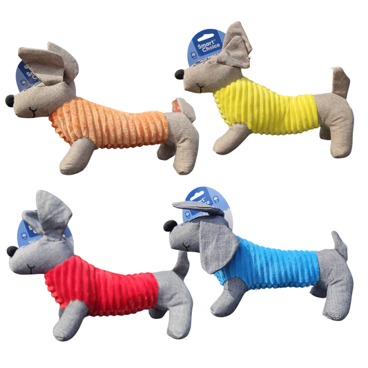 Squeaky Plush Sausage Dog Toy 31cm