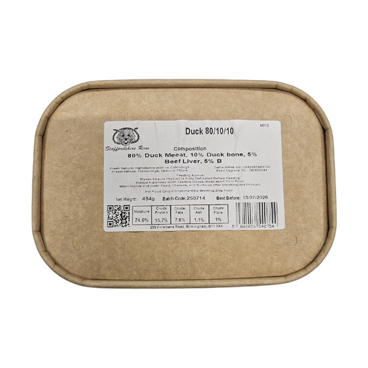 Staffordshire Raw dog food in carboard packaging in Wiltshire